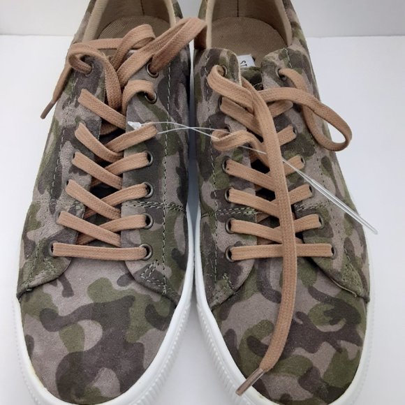 Steve Madden Men's Suede P-Afalfa 905 Camo Print Sneaker US 10 Comfy Casual Shoe - Picture 6 of 10